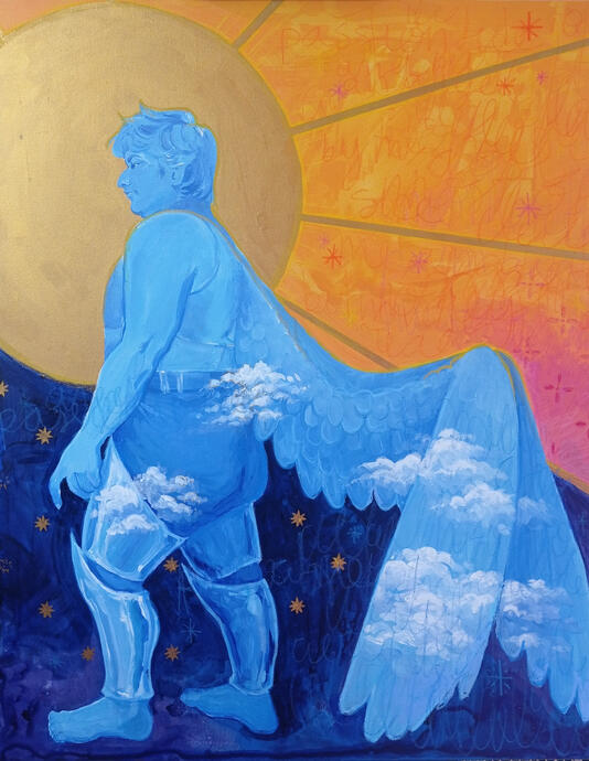 Dascansar. Acrílica e Tempera sobre tela, 80x100