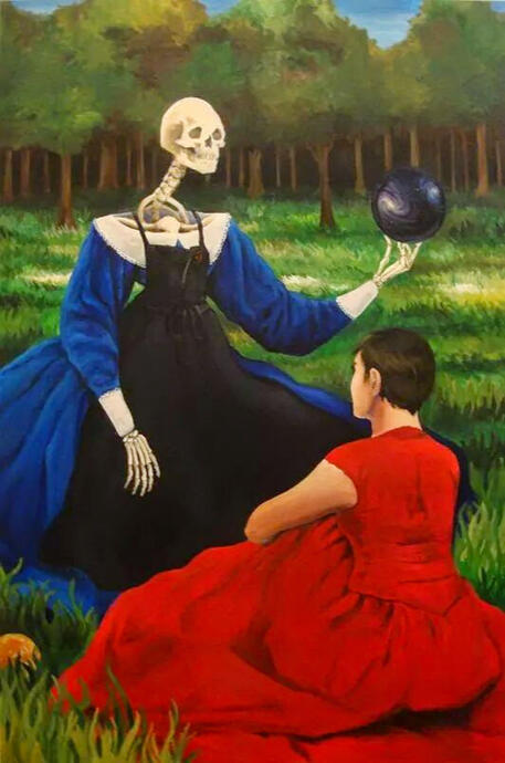 A professora. Acrílica sobre tela. 80x120cm